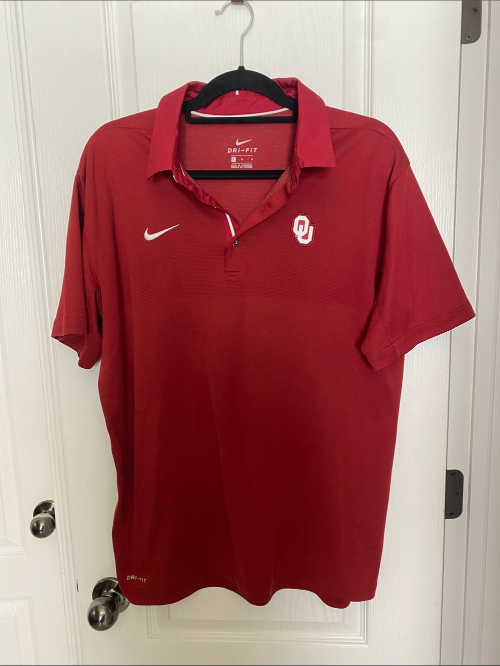 Nike Dri-FIT Oklahoma Sooners Red Polo Shirt